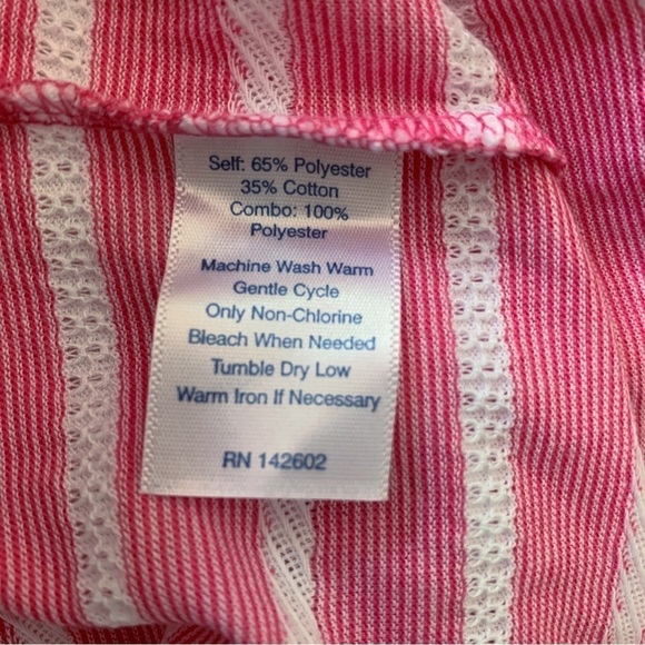 STS Sail to Sable Striped Jetting to Jetties Dress XS Short Sleeve Pink White - Picture 5 of 6